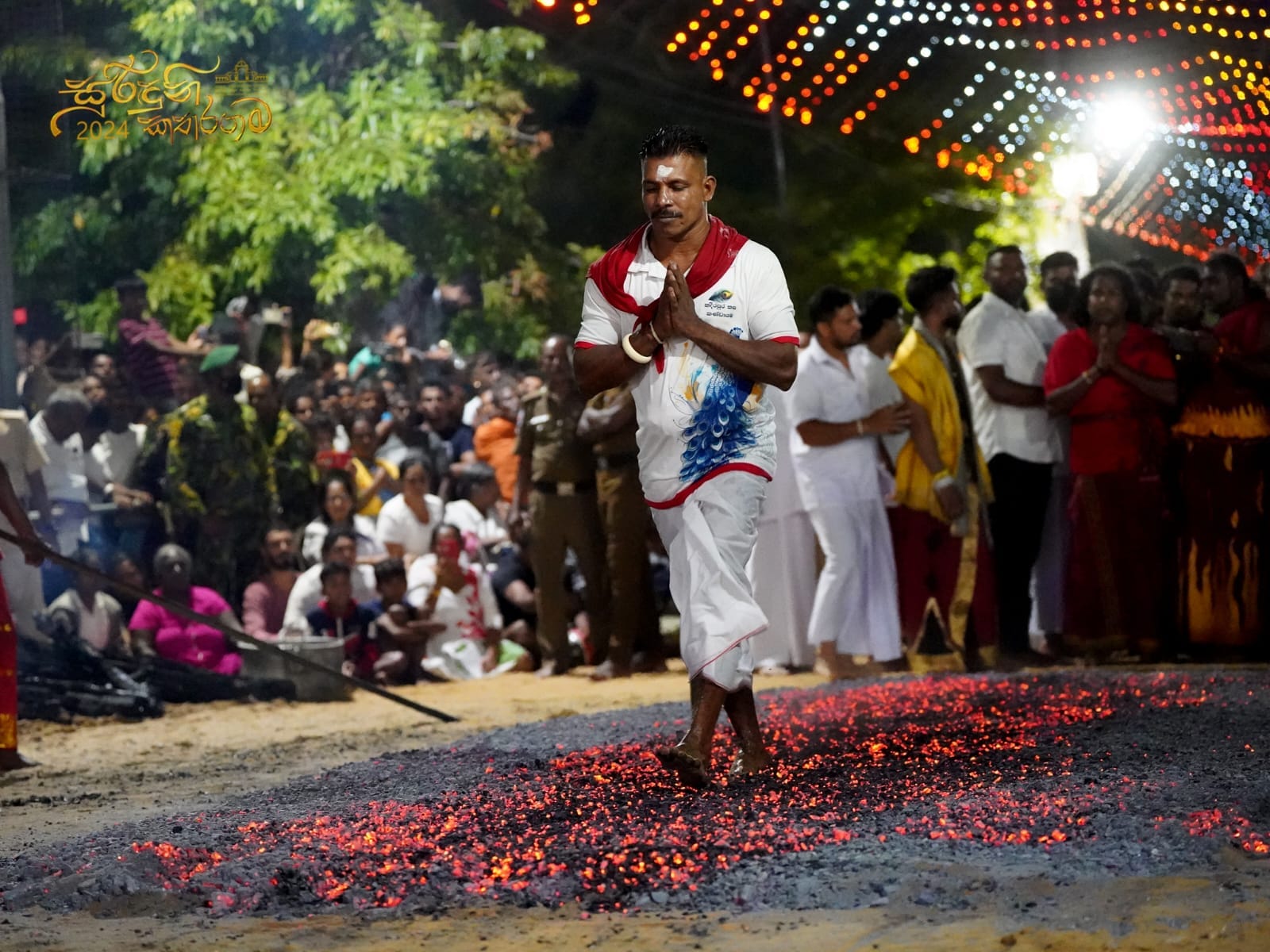 Kataragama Esala Perahera festival firewalking
